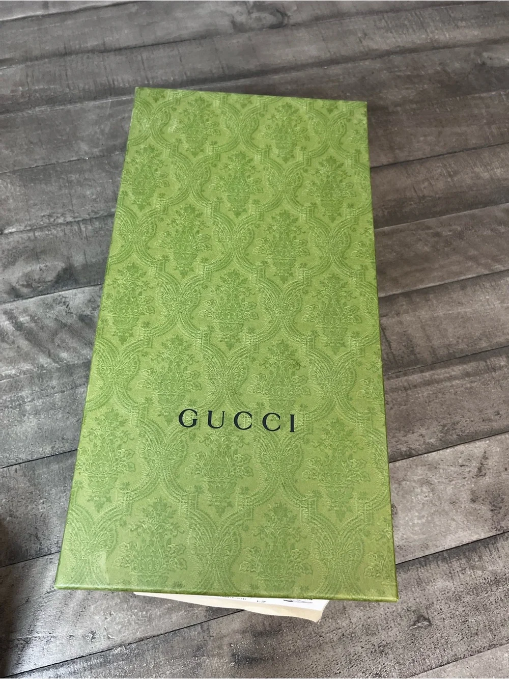 Gucci Cara Gold Logo Black Leather Men Loafers Shoes Size 9